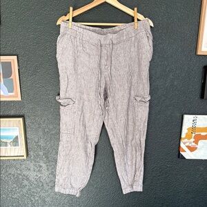 Old Navy Blue and White Straight Leg Pants